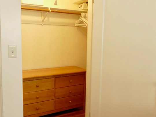 Berkeley apartment storage closet