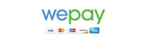 WePay, accepting all major credit cards
